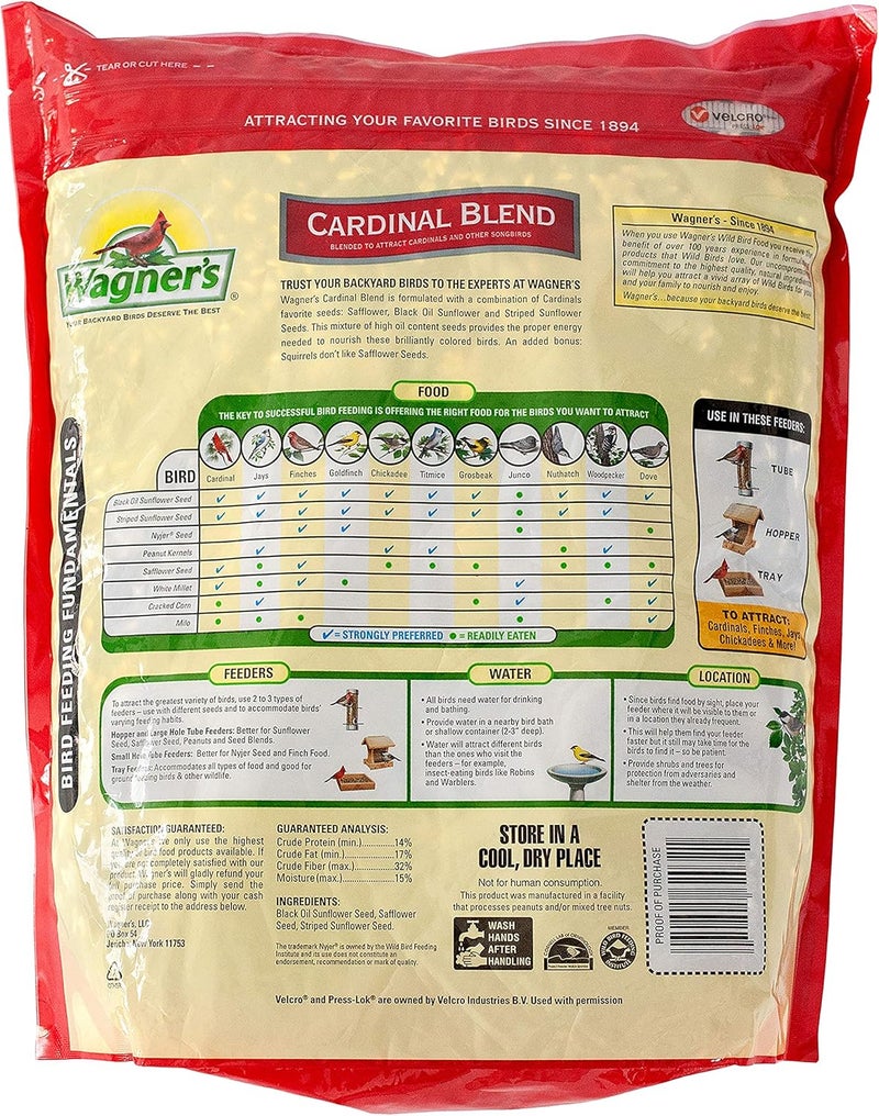 Wagner's Cardinal Blend Deluxe Wild Bird Food, 6-Pound Bag - Image 2